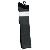 Wholesale - 3pk TAHARI LADIES BLK/GRY KNEE HIGH SOCKS C/P 60, UPC: 194587706773